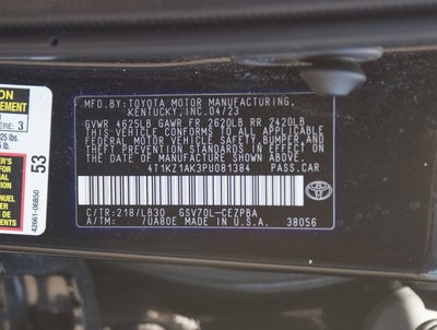 2023 Toyota Camry XSE V6