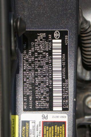 2012 Toyota Camry L