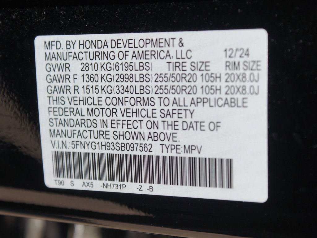2025 Honda Pilot Black Edition