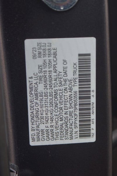 2023 Honda Ridgeline RTL-E