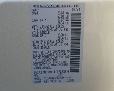 2024 Nissan Murano SV