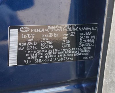 2022 Hyundai Santa Fe SEL