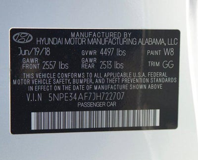 2018 Hyundai Sonata Limited