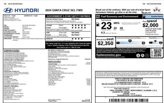 2024 Hyundai Santa Cruz SEL