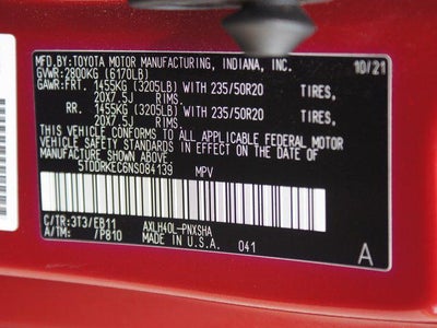 2022 Toyota Sienna XSE