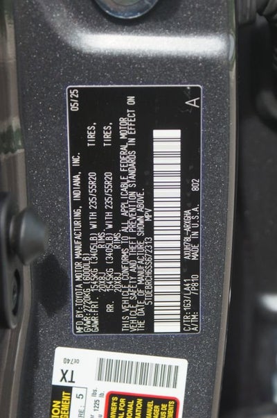 2025 Toyota Highlander Hybrid Platinum