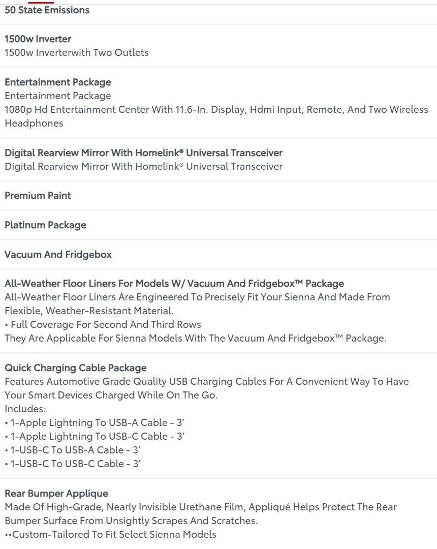 2025 Toyota Sienna Platinum