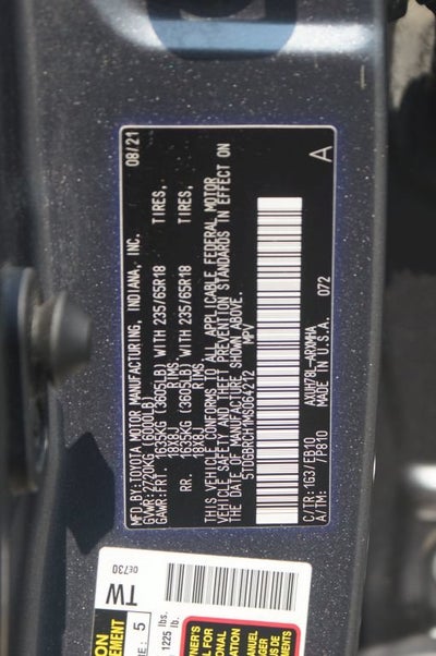2021 Toyota Highlander Hybrid XLE