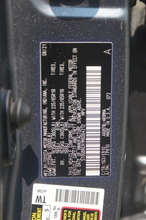 2021 Toyota Highlander Hybrid XLE