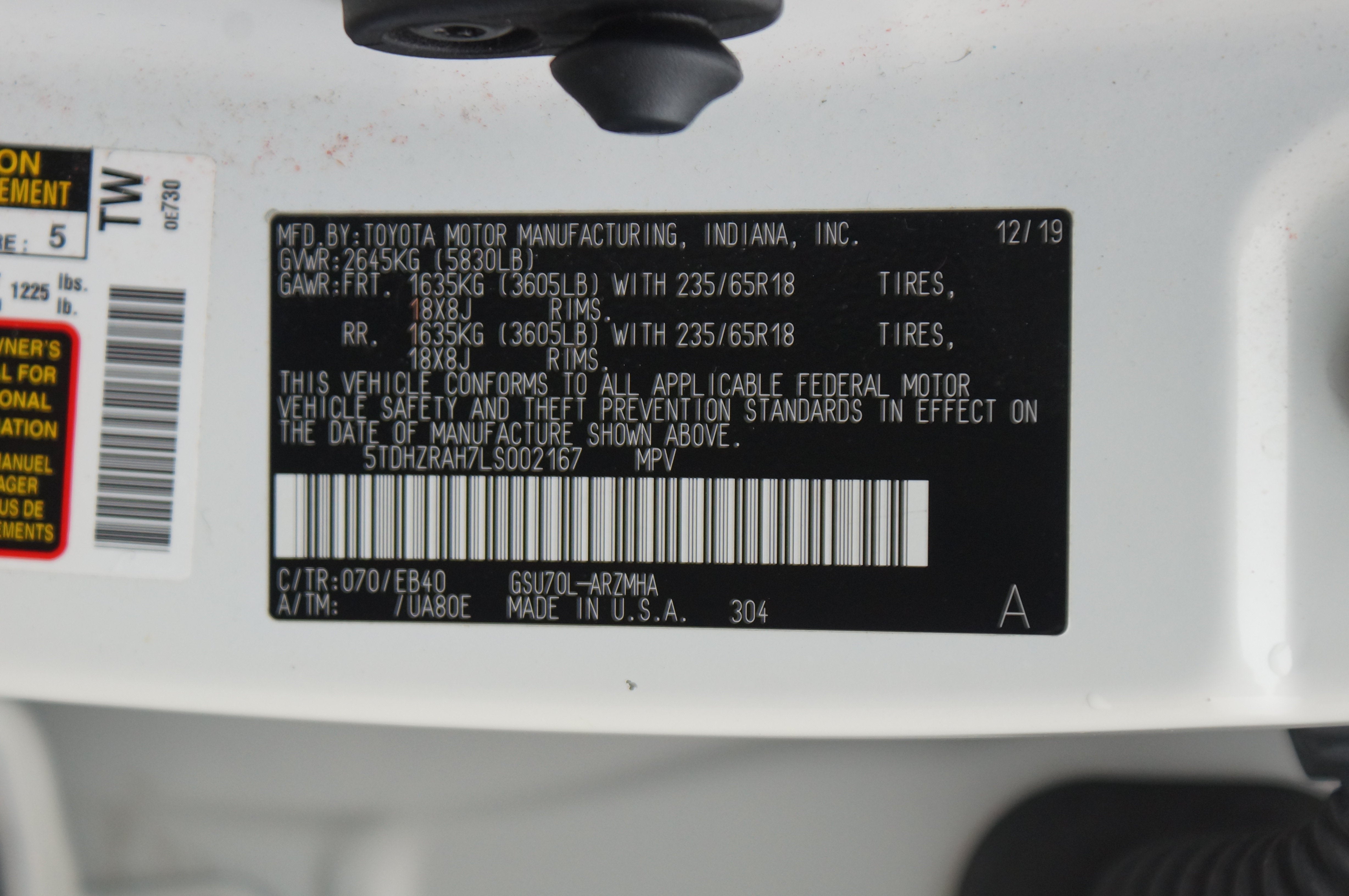 2020 Toyota Highlander XLE