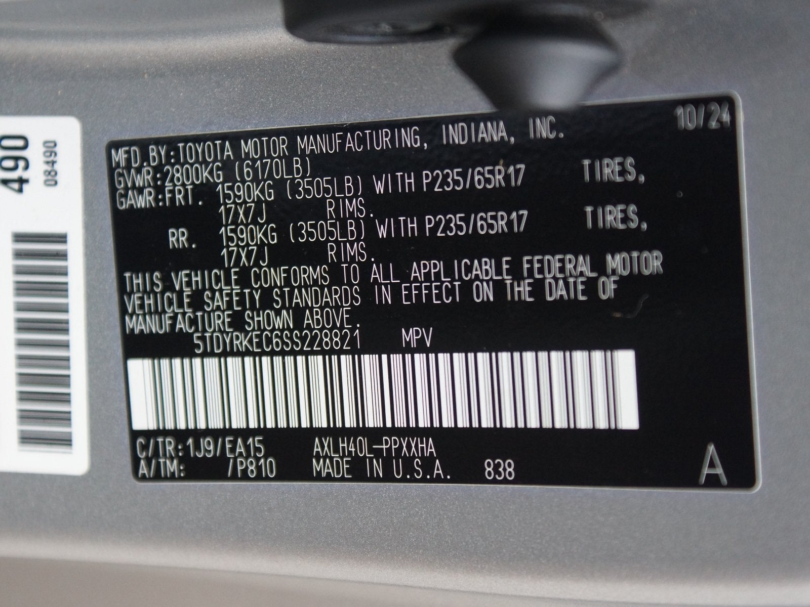 2025 Toyota Sienna XLE