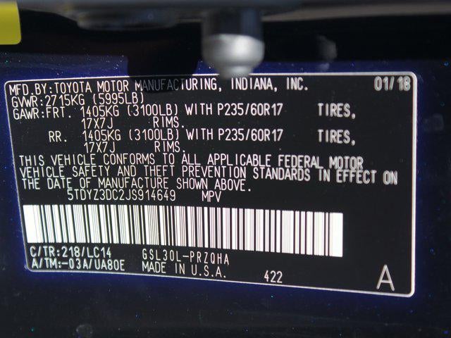 2018 Toyota Sienna XLE