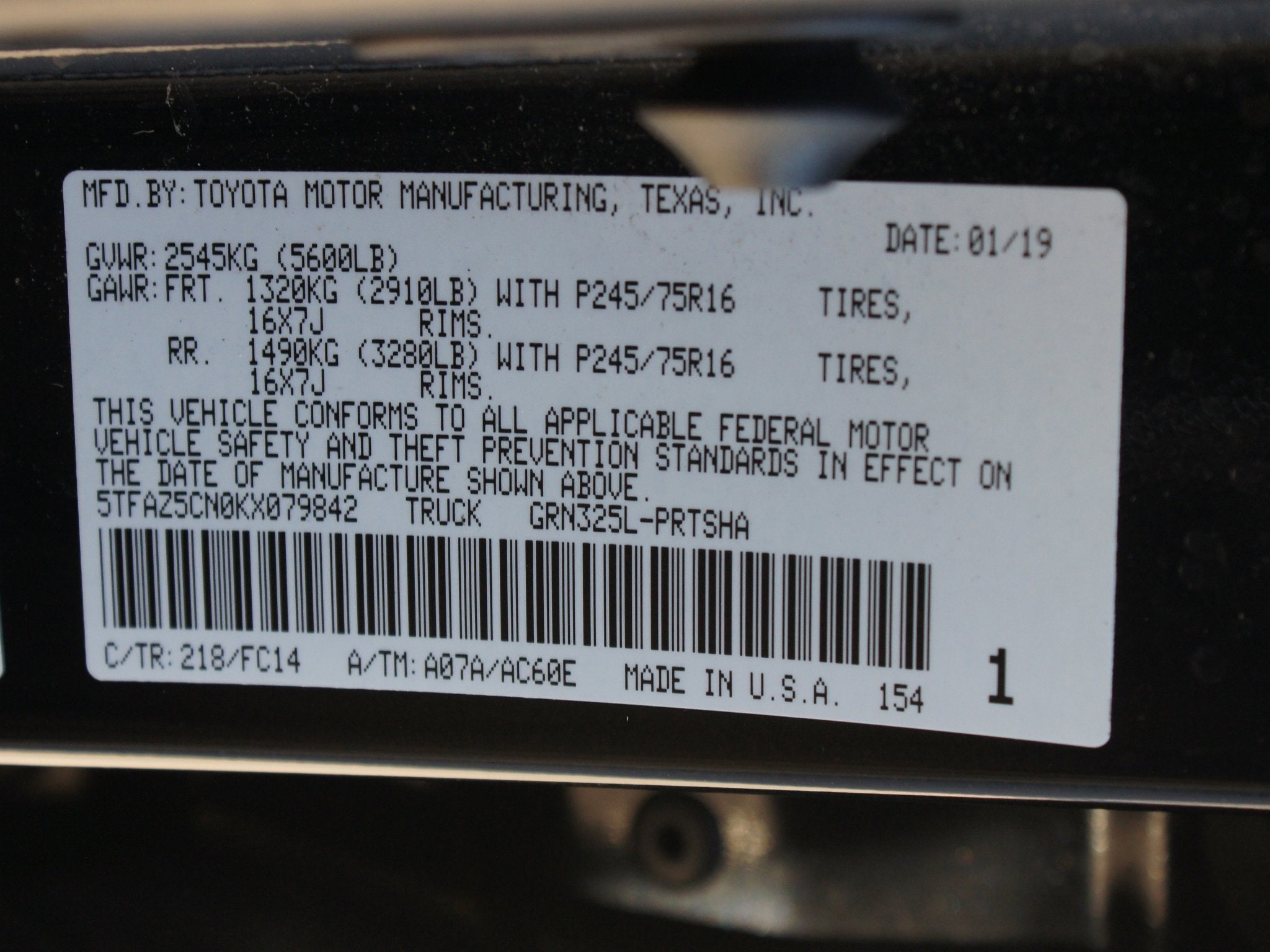 2019 Toyota Tacoma 2WD SR5