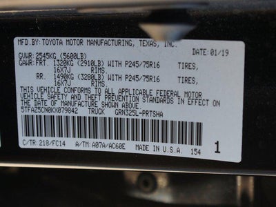 2019 Toyota Tacoma 2WD SR5