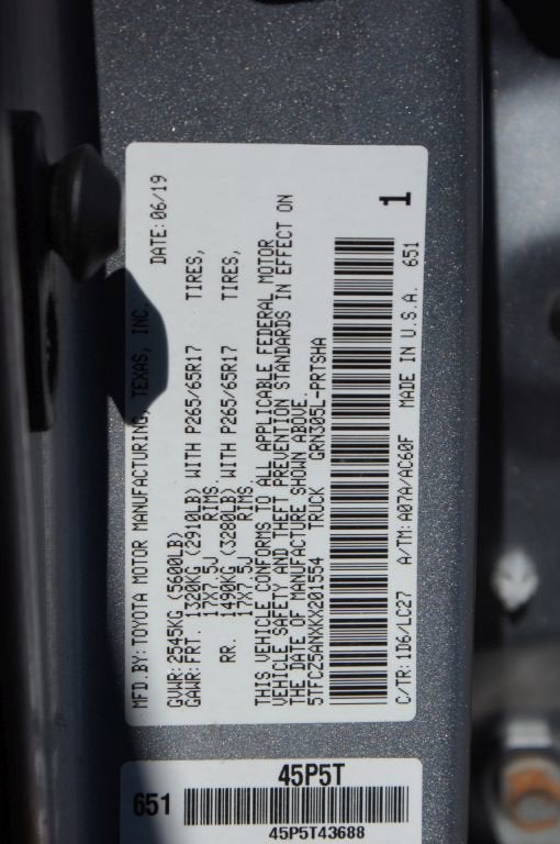 2019 Toyota Tacoma 4WD TRD Sport