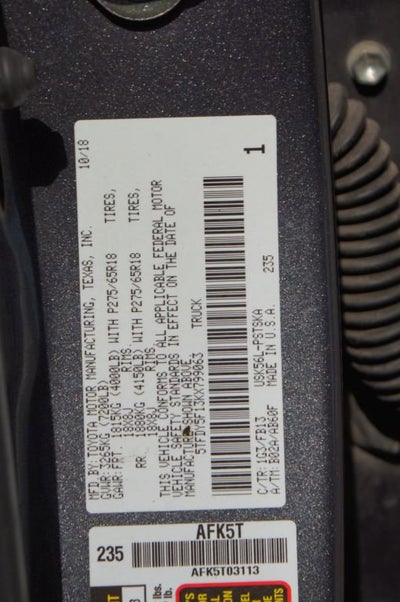 2019 Toyota Tundra 4WD SR5