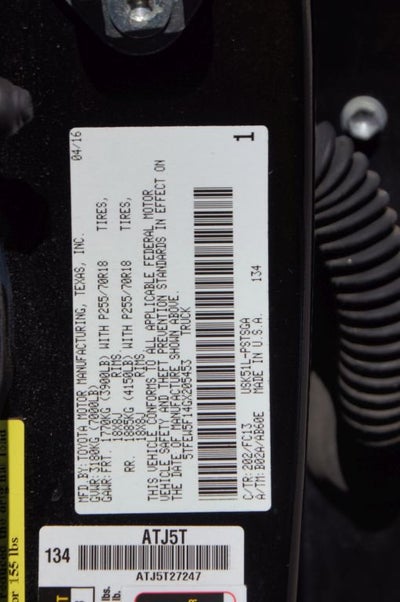 2016 Toyota Tundra 2WD Truck SR5