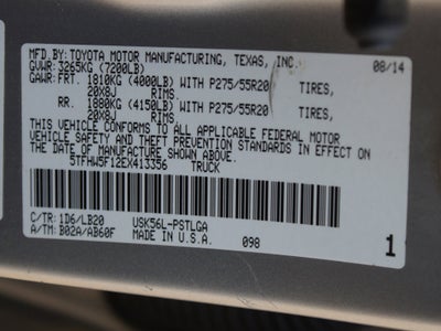 2014 Toyota Tundra 4WD Truck LTD