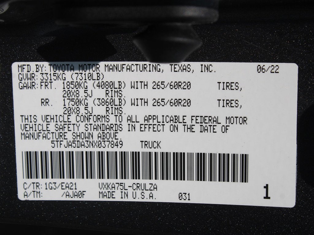 2022 Toyota Tundra 4WD Limited