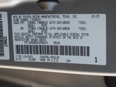 2025 Toyota Tundra 4WD Limited