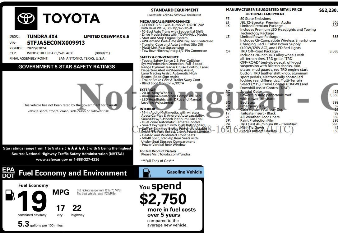 2022 Toyota Tundra 4WD Limited