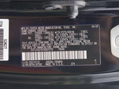 2007 Toyota Tundra Base