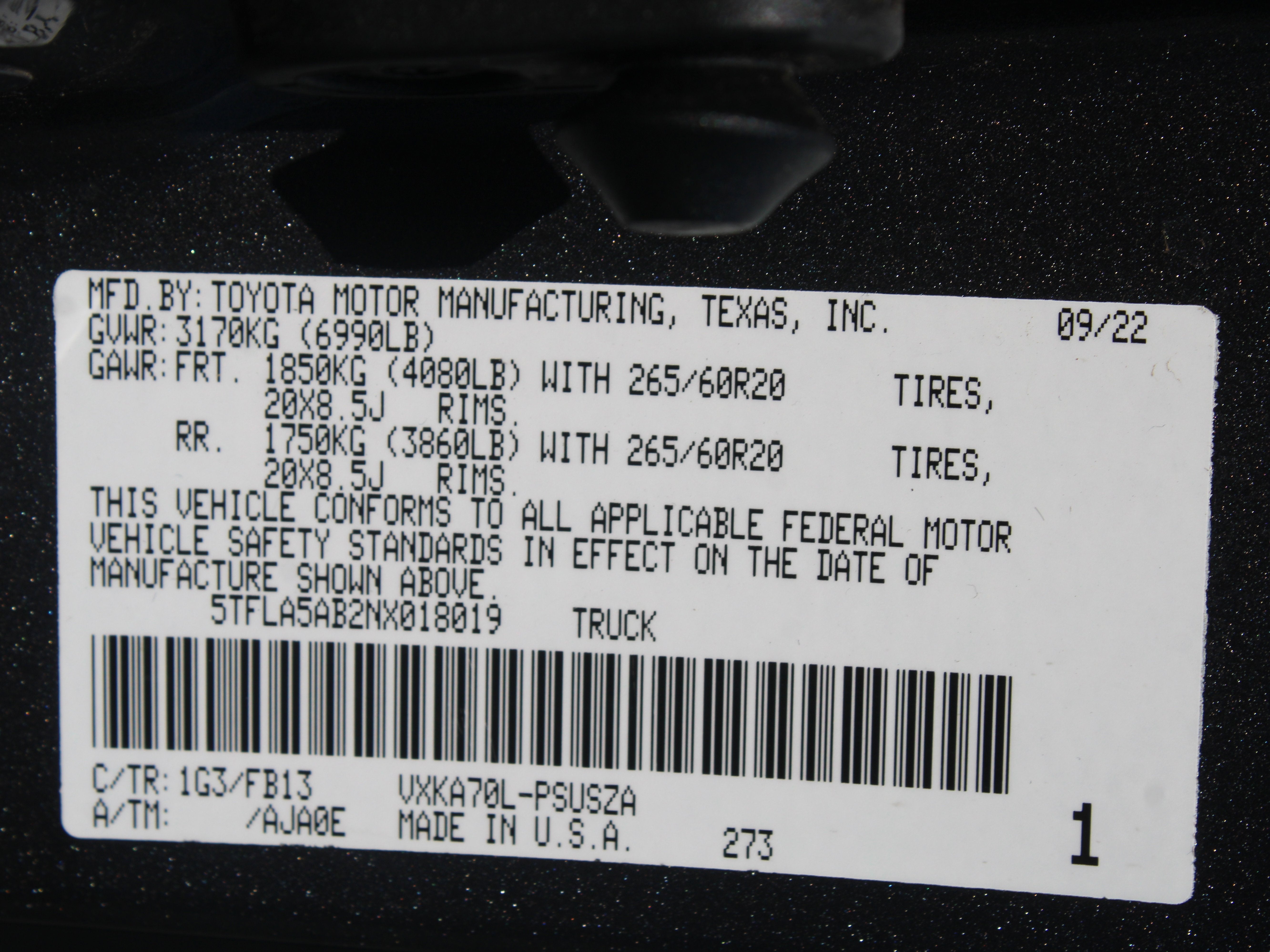 2022 Toyota Tundra 2WD SR5