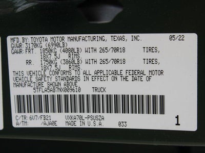 2022 Toyota Tundra 2WD SR5