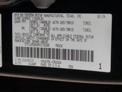 2024 Toyota Tundra 4WD SR5