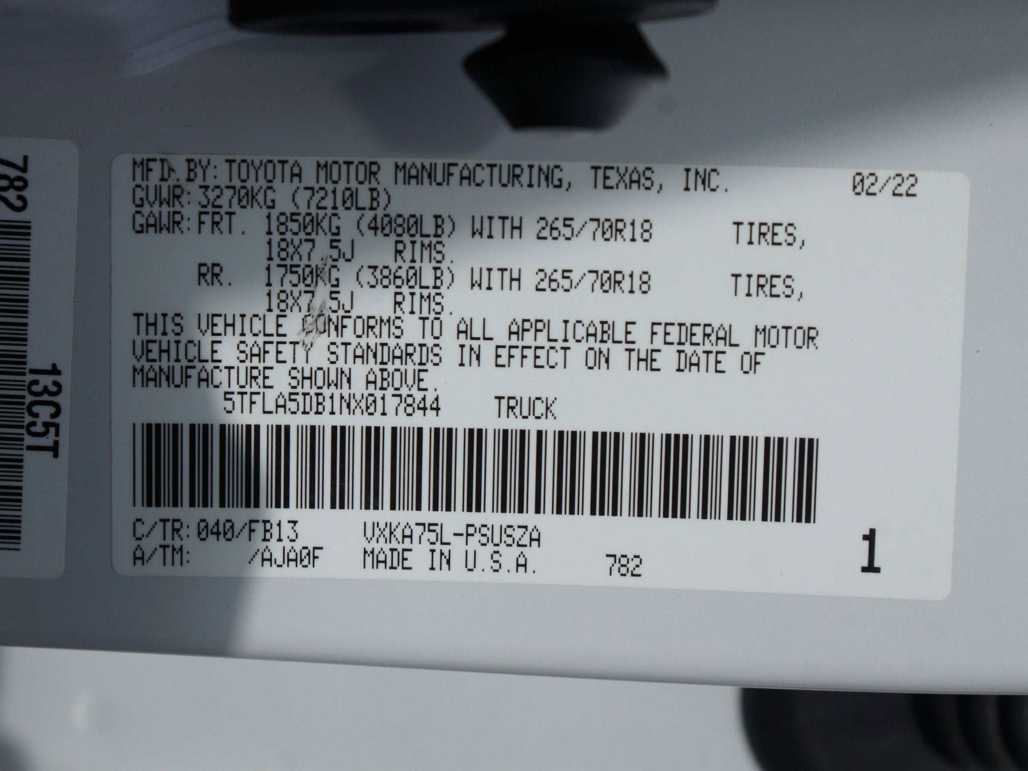 2022 Toyota Tundra 4WD SR5