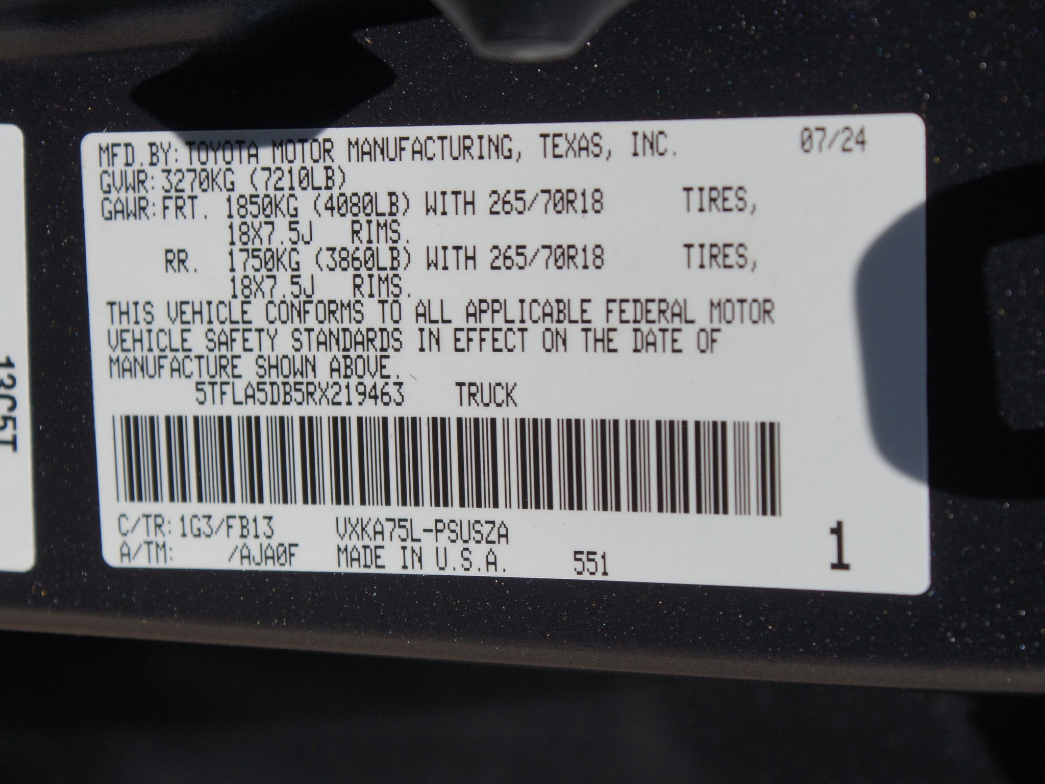 2024 Toyota Tundra 4WD SR5