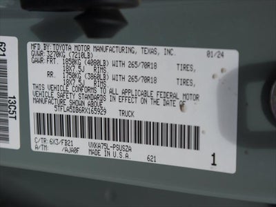 2024 Toyota Tundra 4WD SR5