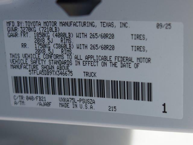 2026 Toyota Tundra 4WD SR5