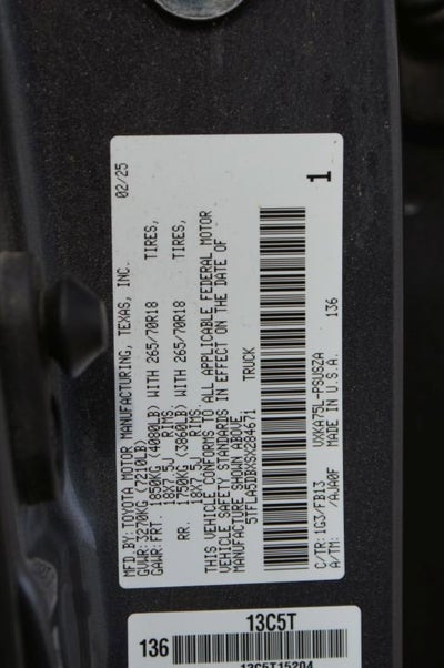 2025 Toyota Tundra 4WD SR5