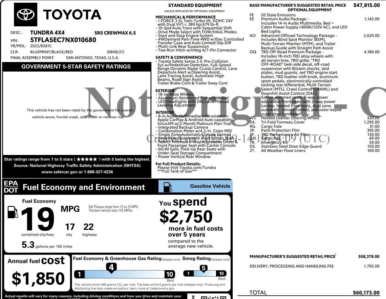 2022 Toyota Tundra 4WD SR5