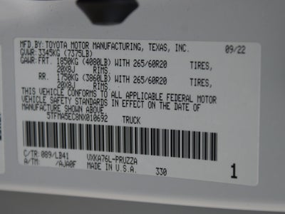 2022 Toyota Tundra 4WD 1794 Edition