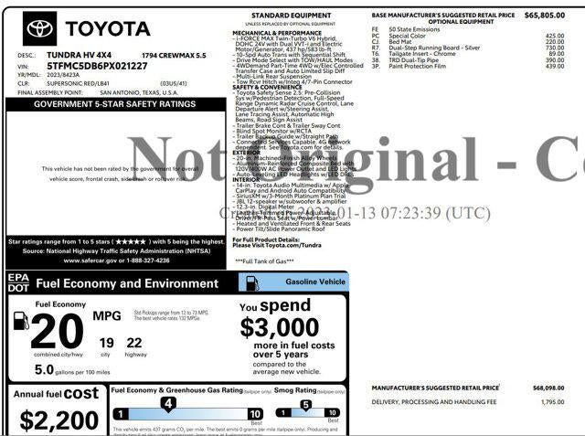 2023 Toyota Tundra 4WD 1794 Edition Hybrid