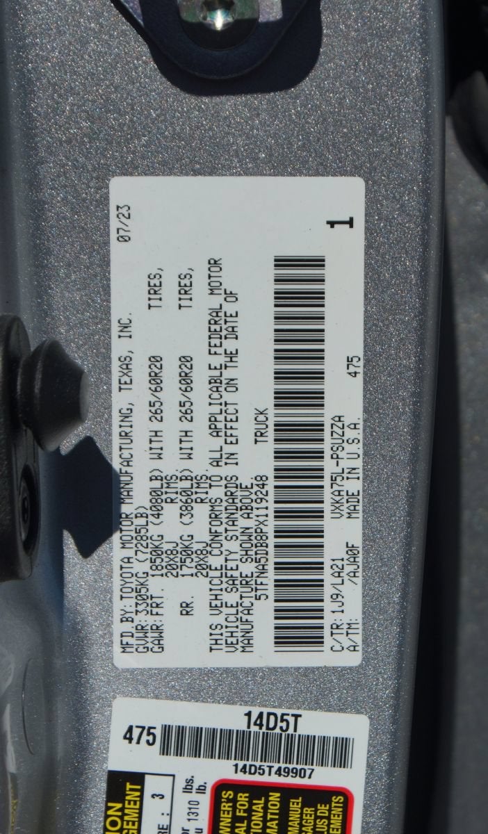 2023 Toyota Tundra 4WD Platinum