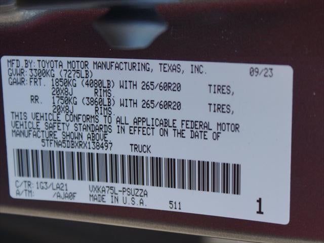 2024 Toyota Tundra 4WD Platinum