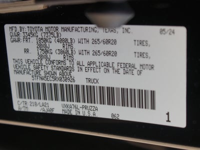 2024 Toyota Tundra 4WD Platinum