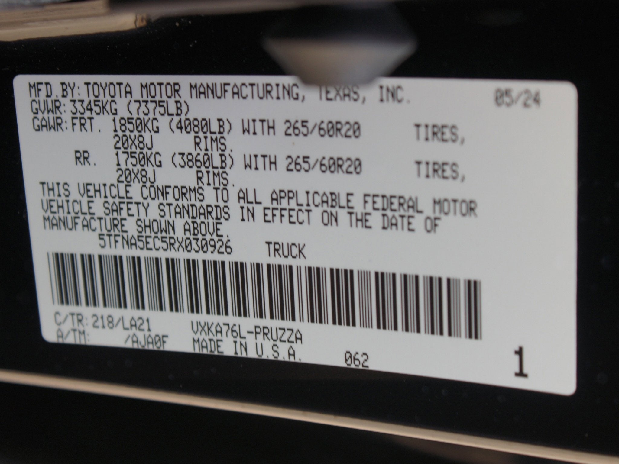 2024 Toyota Tundra 4WD Platinum