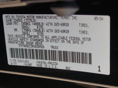 2024 Toyota Tundra 4WD Platinum