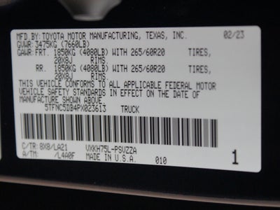 2023 Toyota Tundra 4WD Platinum Hybrid