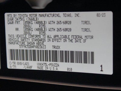 2023 Toyota Tundra 4WD Platinum Hybrid