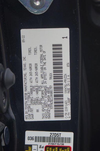 2022 Toyota Tundra 4WD Platinum Hybrid