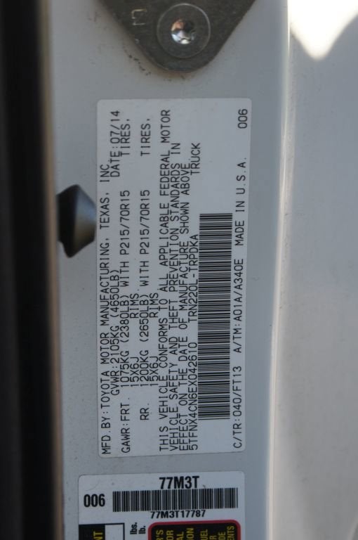 2014 Toyota Tacoma Base