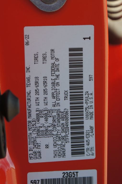 2022 Toyota Tundra 4WD TRD Pro Hybrid