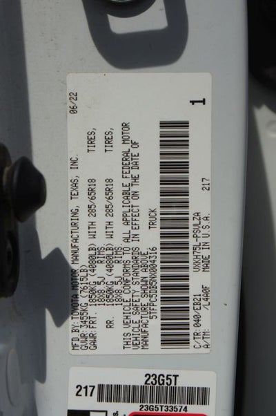 2022 Toyota Tundra 4WD TRD Pro Hybrid