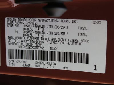 2024 Toyota Tundra 4WD TRD Pro Hybrid