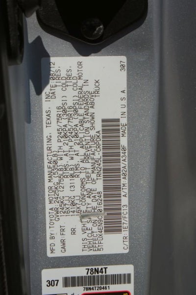 2012 Toyota Tacoma Base